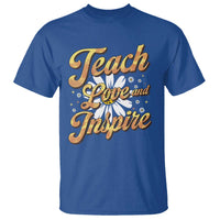 Teacher T Shirt Teach Love Inspire Back To School - Wonder Print Shop