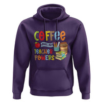 Teacher Coffee Lover Hoodie Coffee Gives Me Teacher Powers - Wonder Print Shop