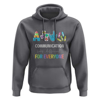 Special Education Teacher Hoodie Communication Looks Different For Everyone - Wonder Print Shop