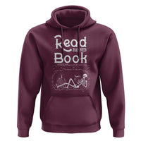Funny Book Lover Hoodie Read Banned Books Skeleton - Wonder Print Shop