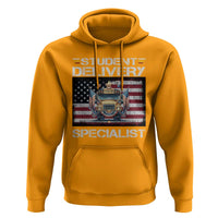 School Bus Driver Hoodie Student Delivery Specialist American Flag - Wonder Print Shop