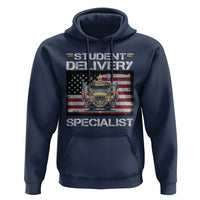 School Bus Driver Hoodie Student Delivery Specialist American Flag - Wonder Print Shop
