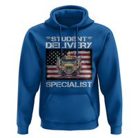 School Bus Driver Hoodie Student Delivery Specialist American Flag - Wonder Print Shop