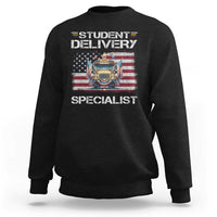 School Bus Driver Sweatshirt Student Delivery Specialist American Flag - Wonder Print Shop