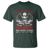 Native American Cherokee T Shirt Pride Respect Courage Indigenous - Wonder Print Shop