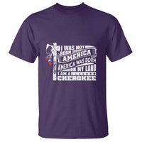 Native American Cherokee T Shirt America Was Born On My Land - Wonder Print Shop