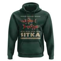Native American Alaska Hoodie Sitka Salmon Fishermen Art - Wonder Print Shop