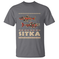 Native American Alaska T Shirt Sitka Salmon Fishermen Art - Wonder Print Shop