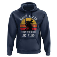 Native American Blood Runs Through My Veins Hoodie - Wonder Print Shop