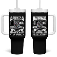 American Indian Tumbler With Handle America Was Born On My Land