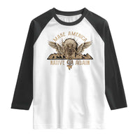 Native American Raglan Shirt Make America Native Again Wild Life