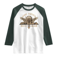 Native American Raglan Shirt Make America Native Again Wild Life