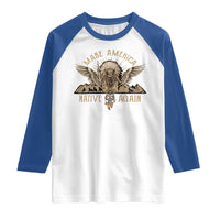 Native American Raglan Shirt Make America Native Again Wild Life