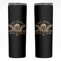 Native American Skinny Tumbler Make America Native Again Wild Life