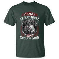 Native American T Shirt No One Is Illegal On Stolen Land - Wonder Print Shop