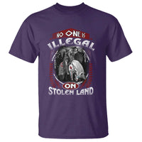 Native American T Shirt No One Is Illegal On Stolen Land - Wonder Print Shop