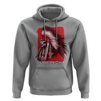 Mexican Indian Purepecha Hoodie Mexico Indigenous Proud Chief Vintage - Wonder Print Shop