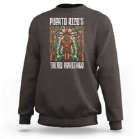 Puerto Rico Taino Heritage Sweatshirt Indigenous Warrior - Wonder Print Shop