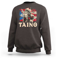 Puerto Rican Taino Sweatshirt Indigenous Woman Warrior - Wonder Print Shop