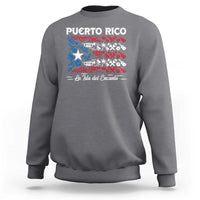 Puerto Rico La Isla Del Encanto Sweatshirt Puerto Rican Flag - Wonder Print Shop