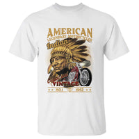 Motorcycle Rider T Shirt American Indian Legendary Retro Biker - Wonder Print Shop