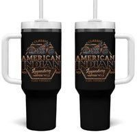 American Indian Legendary Retro Biker Motorcycle Rider Tumbler With Handle