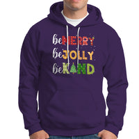 Be Merry Be Jolly Be Kind Christmas Tree Xmas Decor Hoodie - Wonder Print Shop