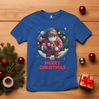 Christmas T Shirt Santa Astronaut Xmas Space Colorful Planet - Wonder Print Shop