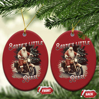 Vintage Xmas Santa Riding Motorcycle Christmas Ornament Santa's Little Rebel Rider Vintage - Wonder Print Shop