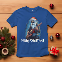Christmas T Shirt Sleigher Hail Santa Rock Electric Guitar Cool Xmas - Wonder Print Shop