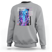 Japanese Cyberpunk Sweatshirt Tokyo Street Of Japan Night Futurist Aesthetic - Wonder Print Shop