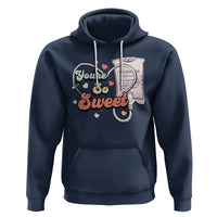 Valentine's Day Hoodie Retro Nurse Valentine You're So Sweet D10W Medical Peds PICU - Wonder Print Shop