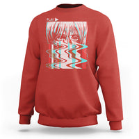 Sad Anime Girl Sweatshirt Vaporwave Aesthetic Japanese Otaku - Wonder Print Shop
