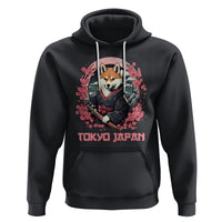 Shiba Inu Hoodie Tokyo Japan Aesthetic Sakura Japanese Cherry Blossoms - Wonder Print Shop