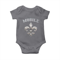 Mardi Gras Mobile Alabama Baby Onesie