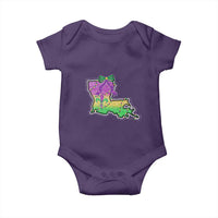 Louisiana Mardi Gras Coquette Baby Onesie
