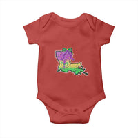 Louisiana Mardi Gras Coquette Baby Onesie