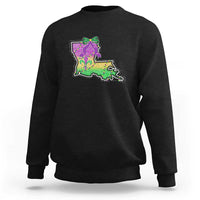 Louisiana Mardi Gras Coquette Sweatshirt