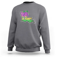 Louisiana Mardi Gras Coquette Sweatshirt