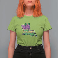 Louisiana Mardi Gras Coquette T Shirt For Women