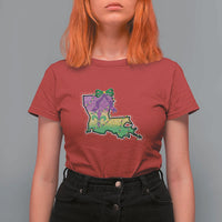Louisiana Mardi Gras Coquette T Shirt For Women