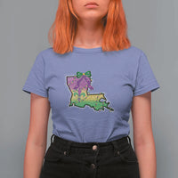 Louisiana Mardi Gras Coquette T Shirt For Women