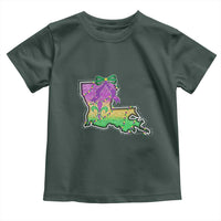 Louisiana Mardi Gras Coquette Toddler T Shirt