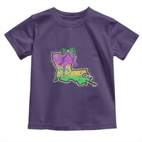 Louisiana Mardi Gras Coquette Toddler T Shirt