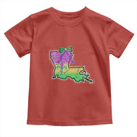 Louisiana Mardi Gras Coquette Toddler T Shirt