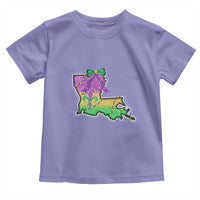 Louisiana Mardi Gras Coquette Toddler T Shirt