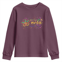 Mardi Gras Youth Sweatshirt NOLA New Orleans Louisiana