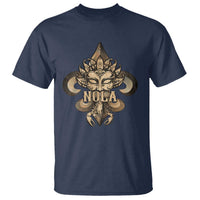 NOLA New Orleans Louisiana T Shirt Mardi Gras Mask Fleur De Lis
