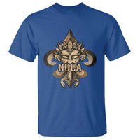 NOLA New Orleans Louisiana T Shirt Mardi Gras Mask Fleur De Lis