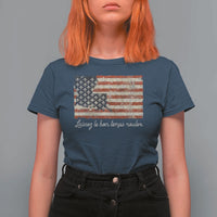 Louisiana T Shirt For Women Laissez Les Bon Temps Rouler American Flag